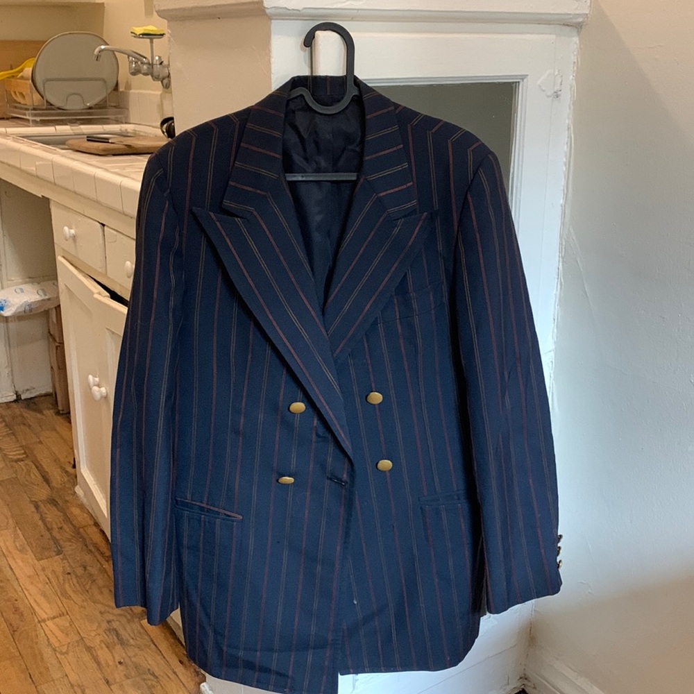 Vintage Oversized Pinstripe Blazer